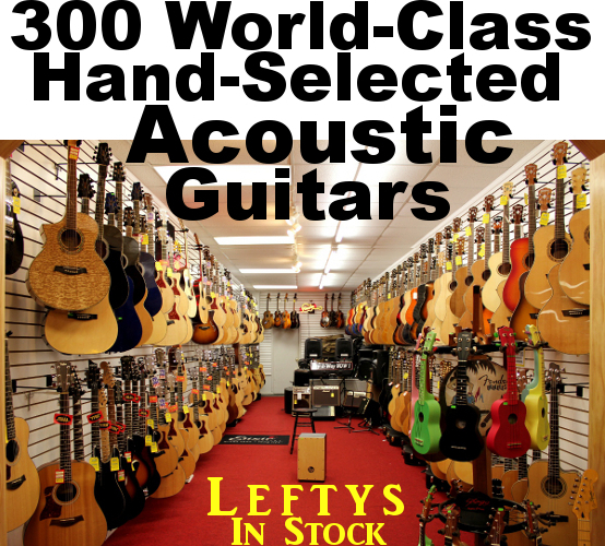 Dr. Guitar Music's Meganormous Selection of Acoustic Guitars For Sale